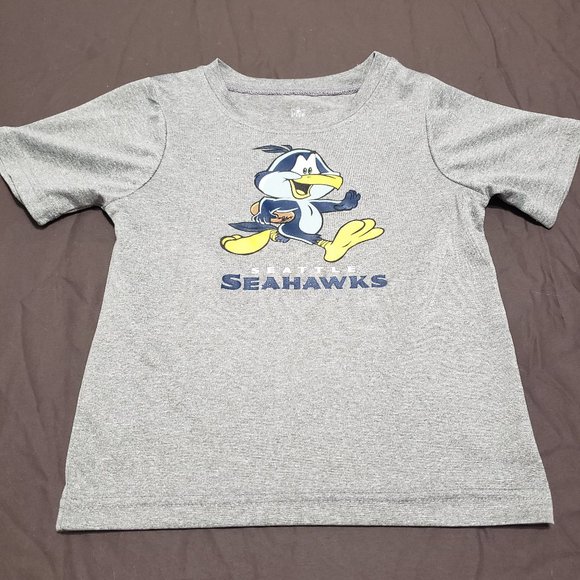 Seattle Seahawks Licensed NFL T-Shirt Size 3T 100% Polyester Grey - Picture 1 of 4